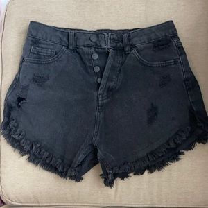 Wild fable black denim shorts size 0